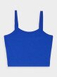 Damski crop top basic 4F 4FRSS24TSLEF214 - niebieski