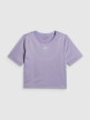 mini: Damski crop top treningowy 4F 4FWSS26TFTSF1806 - fioletowy (8)