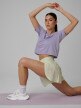 mini: Damski crop top treningowy 4F 4FWSS26TFTSF1806 - fioletowy (5)