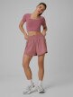 mini: Damski crop top treningowy 4F 4FWSS26TFTSF1812 - różowy (2)