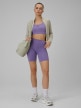 mini: Damski legginsy kolarki treningowe 4F 4FWSS26TFSTF085 - fioletowe (1)