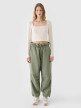 Damski longsleeve crop top 4F 4FRSS24TLONF499 - biały