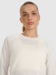 mini: Damski longsleeve do biegania 4F 4FWAW25TFLOF415 - biały (4)