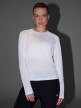 mini: Damski longsleeve do biegania 4F 4FWAW25TFLOF415 - biały (5)
