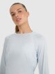 mini: Damski longsleeve do biegania 4F 4FWAW25TFLOF415 - niebieski (4)