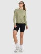 mini: Damski longsleeve do biegania 4F 4FWAW25TFLOF415 - oliwkowy (2)