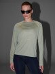 mini: Damski longsleeve do biegania 4F 4FWAW25TFLOF415 - oliwkowy (5)