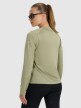 mini: Damski longsleeve do biegania 4F 4FWAW25TFLOF415 - oliwkowy (9)