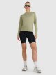 mini: Damski longsleeve do biegania 4F 4FWAW25TFLOF415 - oliwkowy (8)