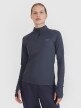 Damski longsleeve do biegania 4F 4FWSS25TFLOF329 - granatowy