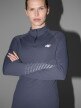 Damski longsleeve do biegania 4F 4FWSS25TFLOF329 - granatowy