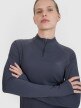 Damski longsleeve do biegania 4F 4FWSS25TFLOF329 - granatowy