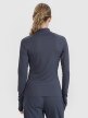 Damski longsleeve do biegania 4F 4FWSS25TFLOF329 - granatowy