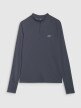 Damski longsleeve do biegania 4F 4FWSS25TFLOF329 - granatowy