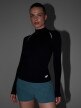 mini: Damski longsleeve do biegania 4F 4FWAW25TFLOF419 - czarny (6)