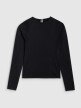 4F Damski longsleeve do jogi 4F 4FWSS25TFLOF403  czarny Czarny