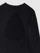 Damski longsleeve do jogi 4F 4FWSS25TFLOF403 - czarny