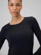 mini: Damski longsleeve do jogi 4F 4FWSS26TFLOF501 - czarny (4)