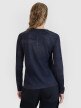 Damski longsleeve kolarski 4F 4FWSS25TFLOF344 - granatowy