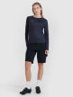 Damski longsleeve kolarski 4F 4FWSS25TFLOF344 - granatowy