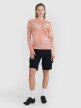 Damski longsleeve kolarski 4F 4FWSS25TFLOF344 - pomarańczowy
