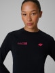 mini: Damski longsleeve trekkingowy 4F 4FRSS26TFLOF624 - czarny (4)