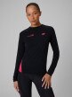 mini: Damski longsleeve trekkingowy 4F 4FRSS26TFLOF624 - czarny (1)