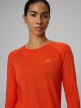 mini: Damski longsleeve trekkingowy 4F 4FWSS26TFLOF495 - pomarańczowy (4)