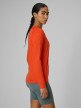 mini: Damski longsleeve trekkingowy 4F 4FWSS26TFLOF495 - pomarańczowy (3)