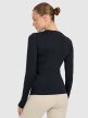 Damski longsleeve treningowy 4F 4FWMM00TFLOF505 - czarny