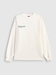 mini: Damski longsleeve z nadrukiem 4F 4FRSS26TSWSF2834 - biały (7)