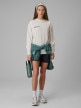 mini: Damski longsleeve z nadrukiem 4F 4FRSS26TSWSF2834 - biały (3)