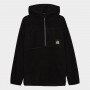 Damski polar z kapturem nierozpinany 4F 4FWAW24TFLEF248 - czarny