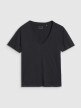 Damski t-shirt basic 4F4FWSS25TTSHF1992 - czarny