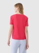 Damski t-shirt basic 4F4FWSS25TTSHF1992 - różowy