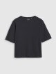 4F Damski tshirt basic 4F 4FRSS25TTSHF2651  czarny Czarny