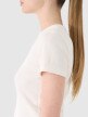 Damski t-shirt basic 4F 4FRSS25TTSHF2696 - biały