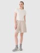 Damski t-shirt basic 4F 4FRSS25TTSHF2696 - biały