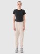 Damski t-shirt basic 4F 4FRSS25TTSHF2696 - czarny