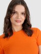 mini: Damski t-shirt basic 4F 4FRSS25TTSHF2749 - pomarańczowy (3)