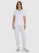 Damski t-shirt basic 4F 4FWMM00TTSHF2356 - biały