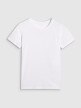 Damski t-shirt basic 4F 4FWMM00TTSHF2356 - biały