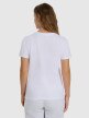 Damski t-shirt basic 4F 4FWMM00TTSHF2356 - biały