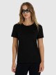4F Damski tshirt basic 4F 4FWMM00TTSHF2356  czarny Czarny