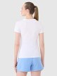 Damski t-shirt basic 4F 4FWMM00TTSHF2673 - biały