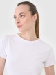 Damski t-shirt basic 4F 4FWMM00TTSHF2673 - biały