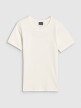 Damski t-shirt basic 4F 4FWSS25TTSHF1968 - biały