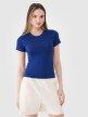 4F Damski tshirt basic 4F 4FWSS25TTSHF1968  granatowy Ciemny granat