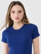 Damski t-shirt basic 4F 4FWSS25TTSHF1968 - granatowy