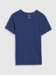 Damski t-shirt basic 4F 4FWSS25TTSHF1968 - granatowy